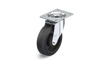 POEV swivel castors with plate