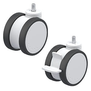 Blickle synthetic twin wheel castors MOVE series