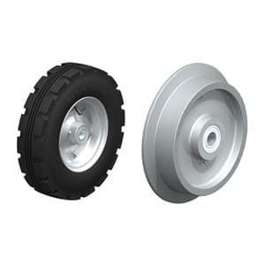 Heavy duty pneumatic tyres PS 430/30-90K and flanged wheels SPK 250K